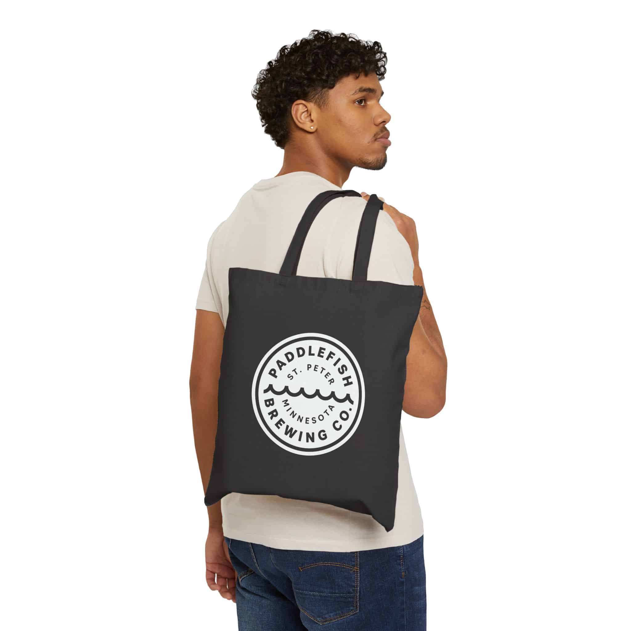 Paddlefish Brewing Cotton Canvas Tote Bag - Image 3
